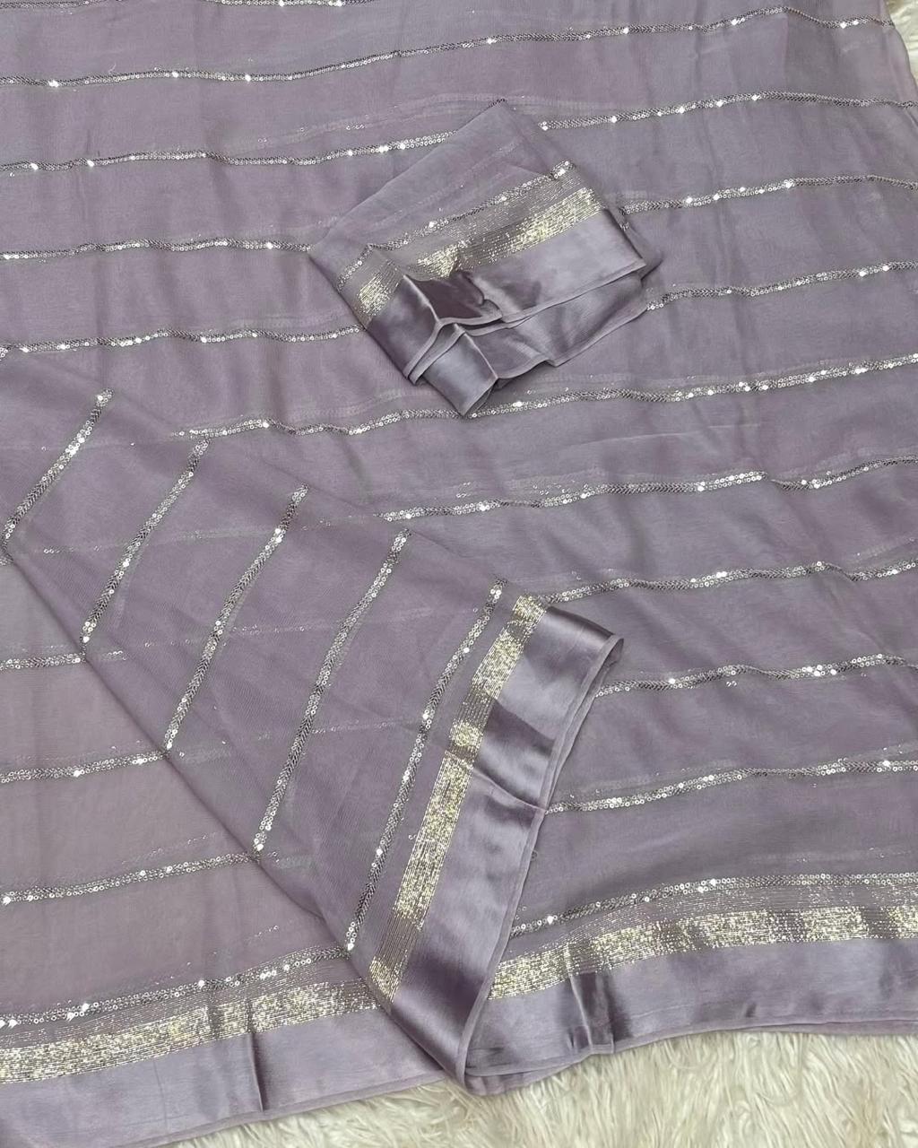 Viscose georgette sarees