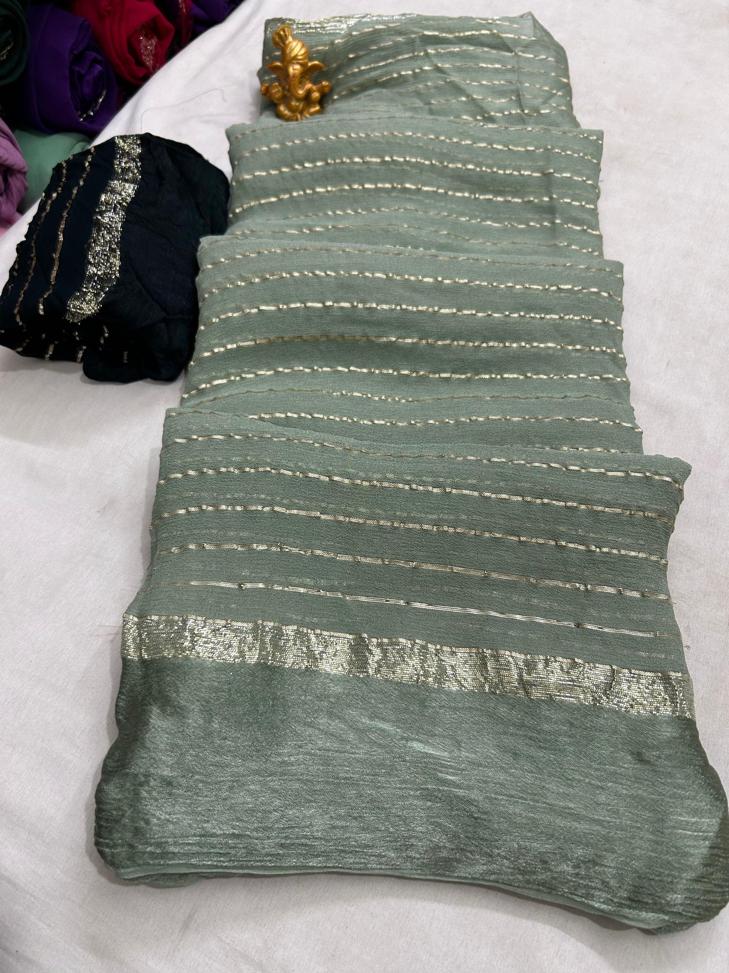 Viscose georgette sarees