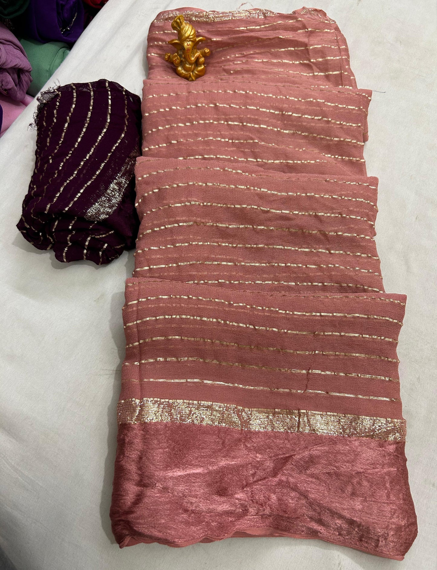 Viscose georgette sarees