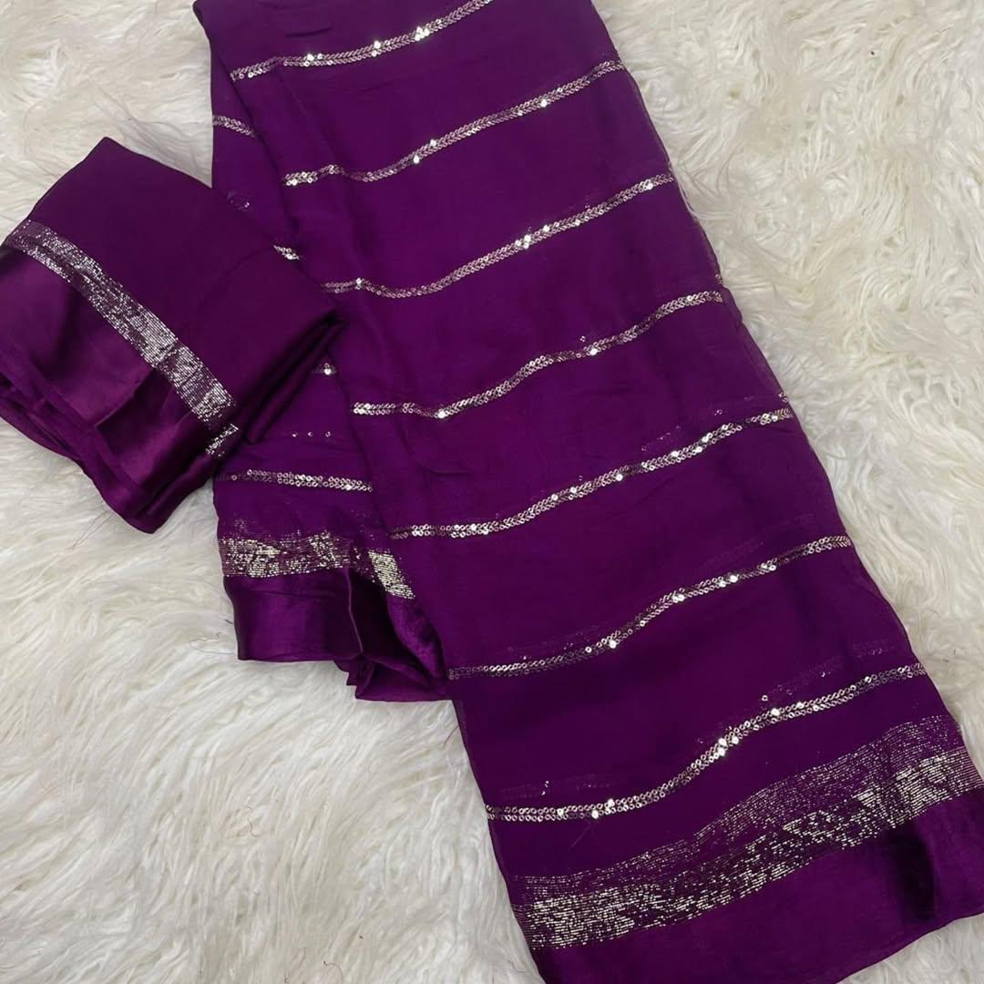 Viscose georgette sarees