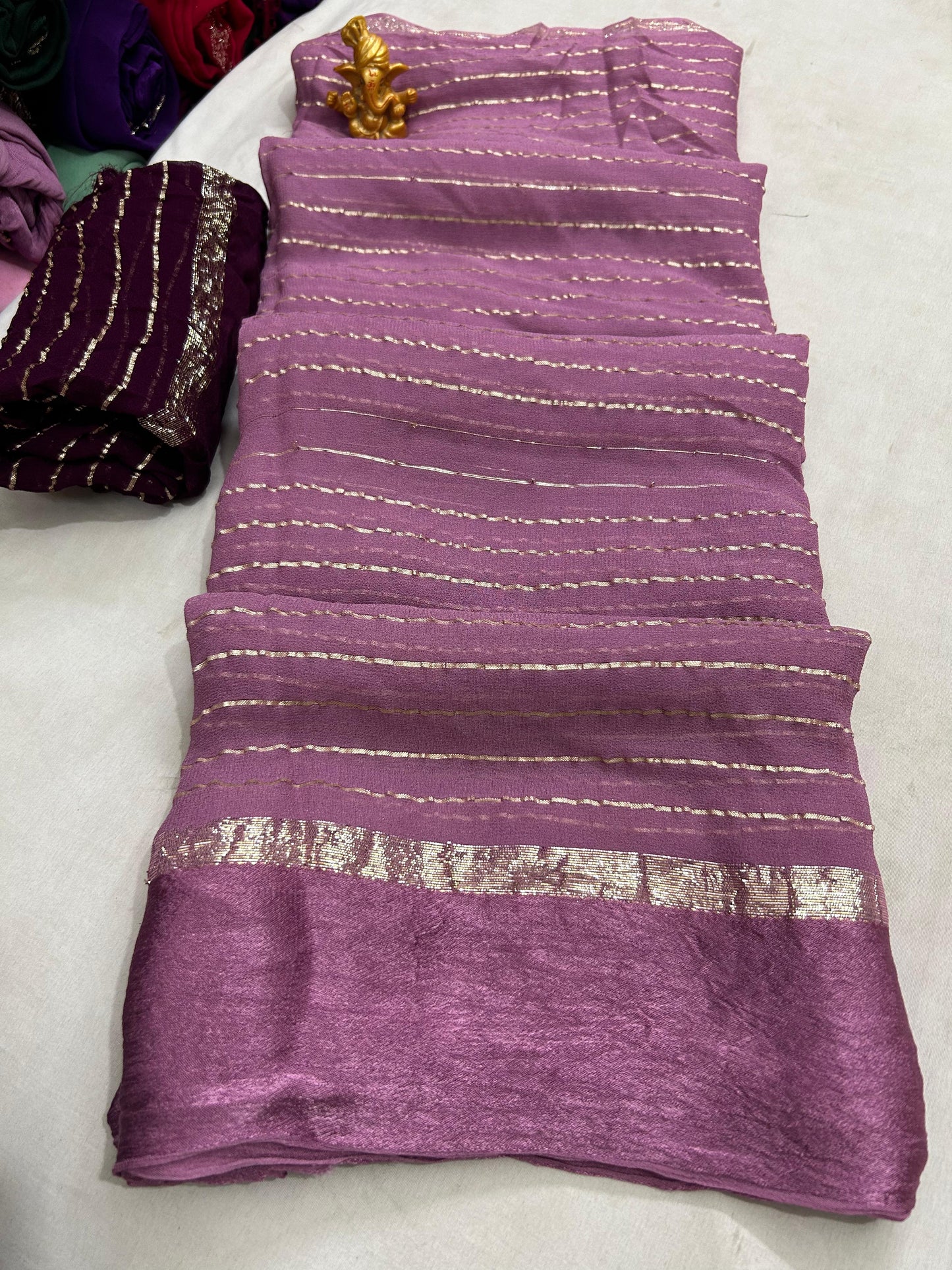 Viscose georgette sarees
