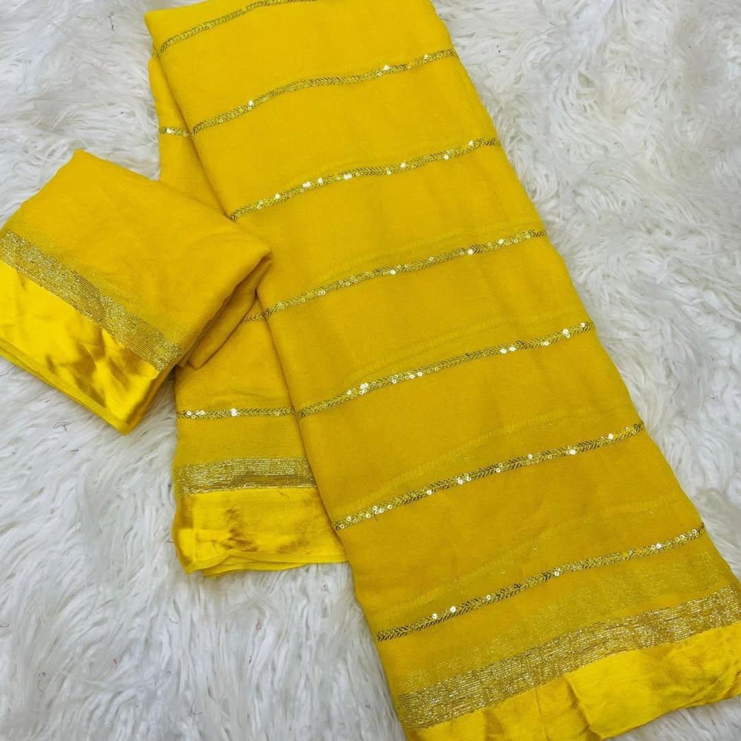 Viscose georgette sarees