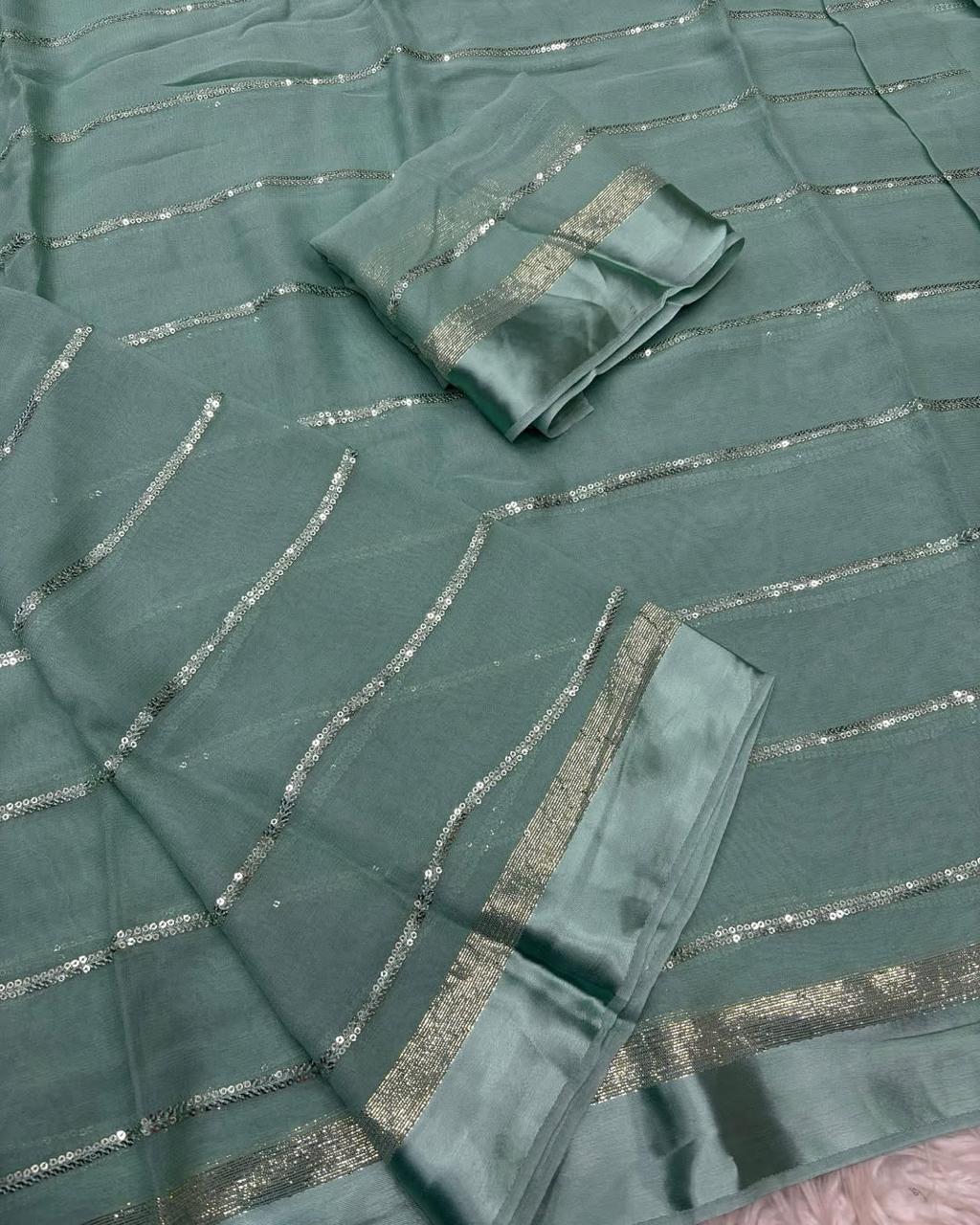 Viscose georgette sarees