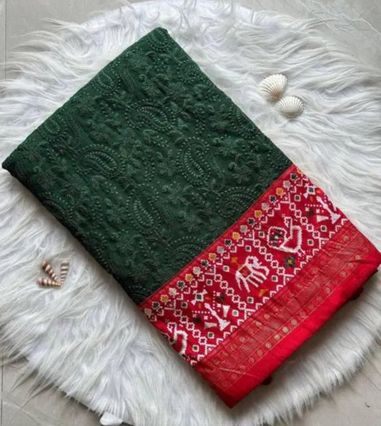 Chikankari saree