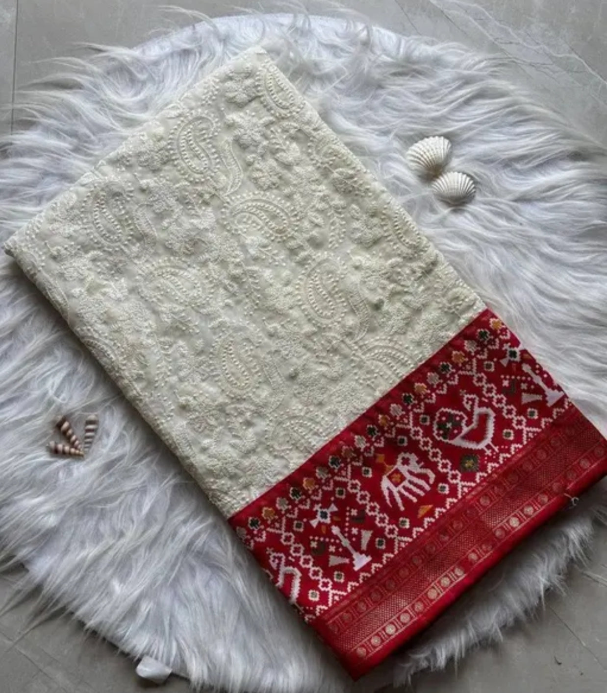 Chikankari saree