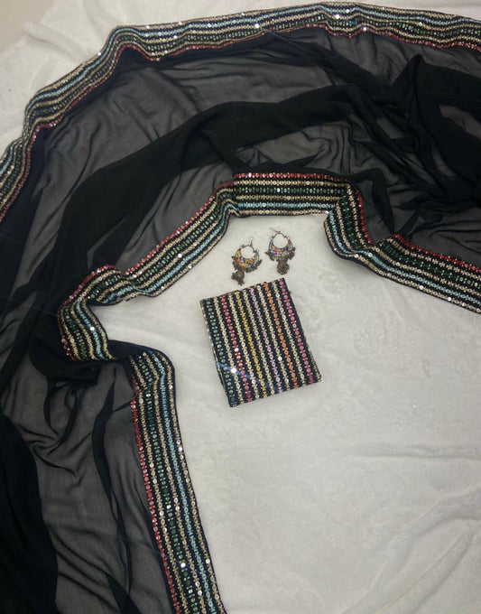 Black saree