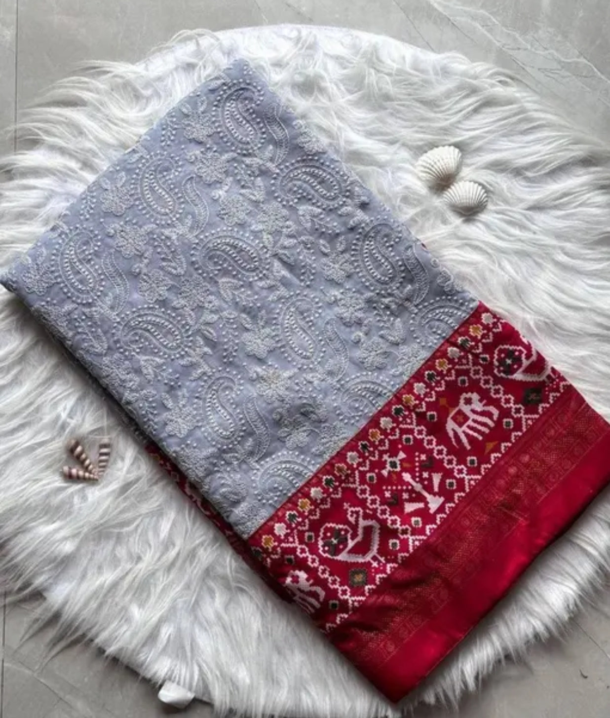 Chikankari saree