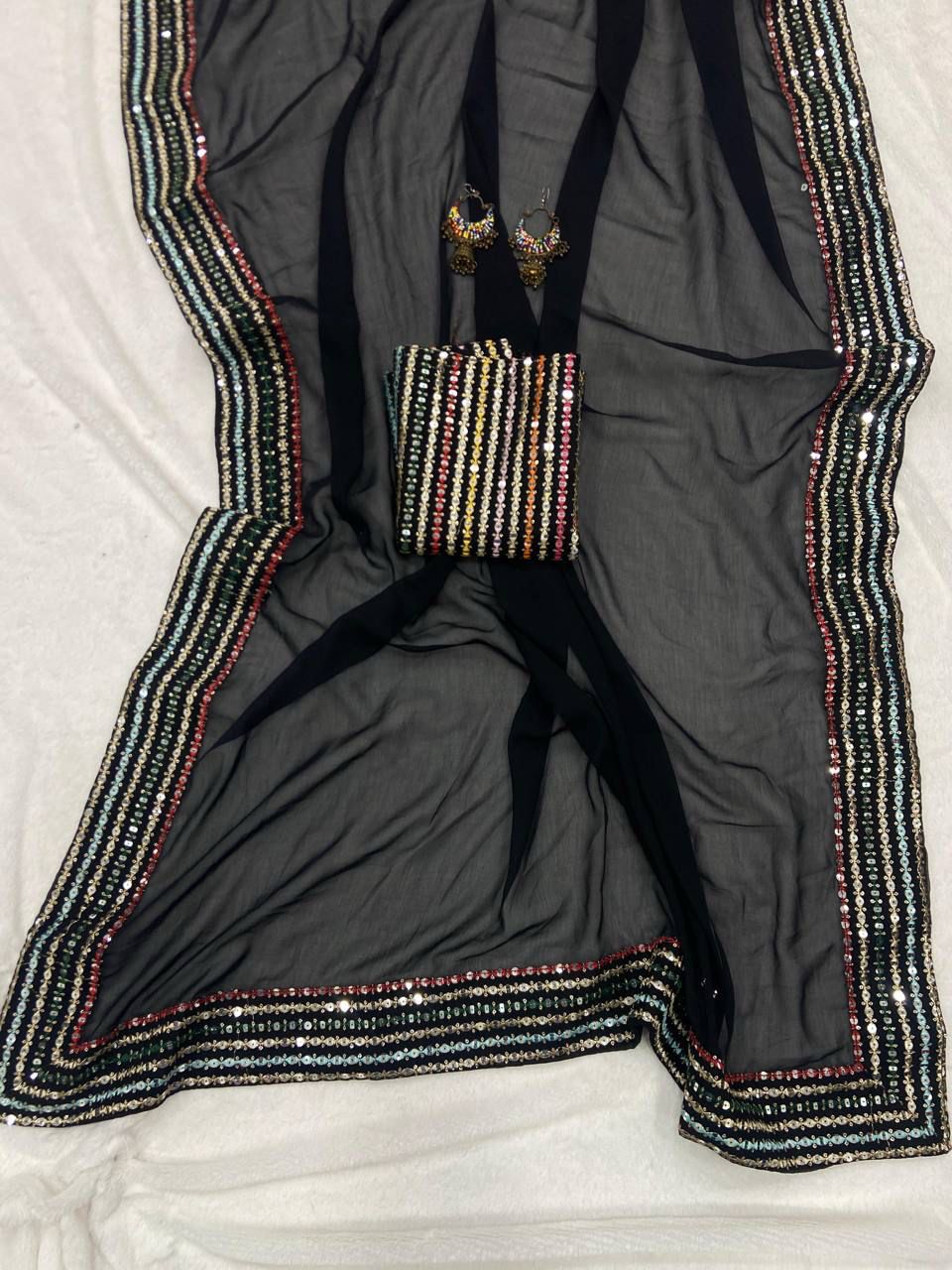 Black saree