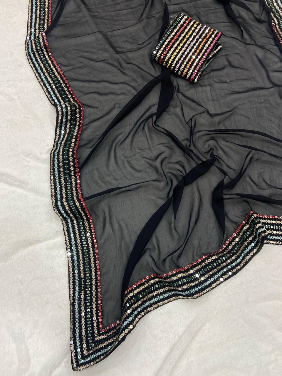 Black saree